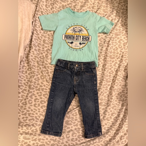 Salt life too & nautical pants size 2T - Picture 4 of 4